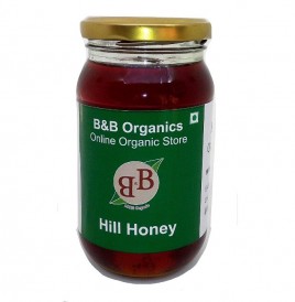 B&B Organics Hill Honey   Glass Jar  250 grams